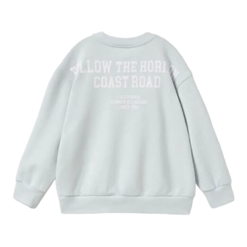 ZARA Kids | Sky Blue | TEXT PRINT SWEATSHIRT - Picture 2 of 4